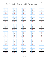 3480 soalan latihan asas matematik tambah tolak darab via www.cikguiznan.com. Darab 2 Digit Dengan 1 Digit Latihtubimatematik Com Facebook