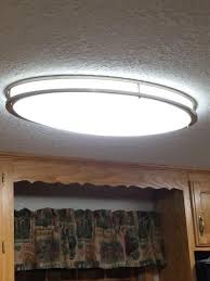 Hampton Bay Brushed Nickel Led Oval Flush Mount Dc032ledb The Home Depot Home Hampton Bay Ceiling Lights
