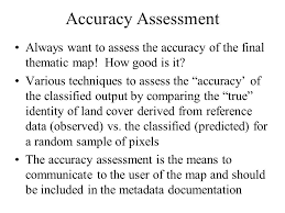 Radiance at the sensor's aperture. Image Classification Accuracy Assessment Ppt Video Online Download