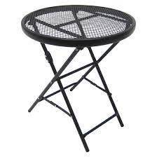 18 Steel Mesh Patio Folding Table Threshold Patio Accent Table Patio Accents Patio Table