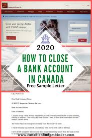 To, the branch manager sub: How To Close A Bank Account In Canada Free Sample Letter Net Worth Update May 2020 8 63 Canadian Budget Binder