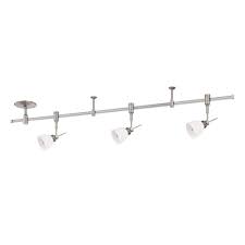 Kendal Lighting Rk50 Series 4 Ft 3 Light Satin Nickel Track Lighting Kit Track Lighting Kits Track Lighting Modern Track Lighting
