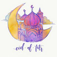 خلفيات عيد الفطر 2018 eid al fitr card illustration vector free
