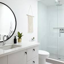 Yesterday, at chicago featured their favorite real bathrooms and it got us thinking. Large Round Bath Vanity Mirror Design Ideas