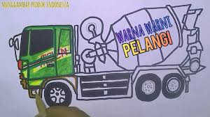 Gambar mewarnai truk, download mewarnai gambar truk, gambar truk molen, truk molen, mobil truk, mewarnai gambar truk, mewarnai truk, alat transportasi, coloring car, coloring truck, coloring moslem, kendaraan. Cara Menggambar Mobil Truk Molen Molen Truck Youtube