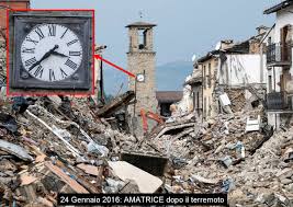 A sinistra l'orologio di amatrice (foto ansa), al centro quello de l'aquila (foto il capoluogo), a destra la torre di finale emilia (foto modena today). I Terremoti Anomali Del Centro Italia