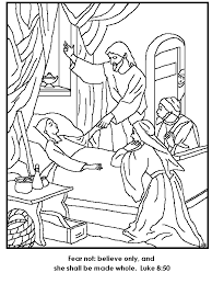 A short animated video about the story of jesus healing; Jesus Heals The Sick Coloring Page Coloring Home