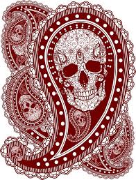 All these abstract coloring pages are like a massive compilation of coloring sheets for adults. Skull Paisley V2 Sticker By Zugart In 2021 Sugar Skull Art Drawing Paisley Art Skull Art Drawing