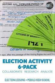 Pin On Voting Elections High School American Government Civics Lessons Resources Activity Ideas