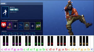 Take the l dance emote (from fortnite battle royal) — savage melody. Take The L Dance Fortnite Piano Letter Notes