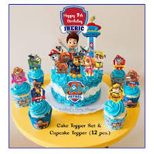 Marshall appears in every episode. Paw Patrol Cake Cupcake Topper Set Free Customized Name Shopee Philippines