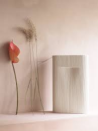 Flex your floral style with modern vases. Muuto Ridge Vase 48 5 Cm Off White Finnish Design Shop