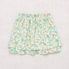 Misha And Puff Mint Orchard Print Double Skirt In 2020 Misha And Puff Skirts Organic Pima Cotton