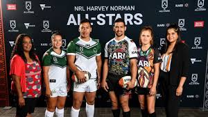Rugby league was not immune to the structural racism of its times but it blazed the pathway to inclusion earlier than any other team sport. Nrl 2019 Nrl Harvey Norman All Stars Men S And Women S Jerseys Revealed Indigenous And Maori