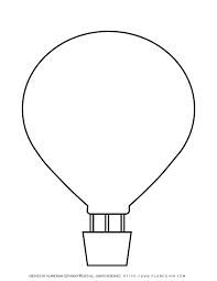 This free balloons template for powerpoint has a blue background and white content. Hot Balloon Free Printable Template Planerium