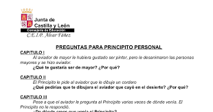 Inicio desarrollo y final del principito : Preguntas Para Principito Personal Pdf Teaching Spanish Teaching