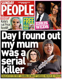 Joanne dennehy is the first woman in british history to be given a whole life sentence. Sunday S National Newspaper Front Pages Uk News Sky News