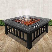 Fire Pit Bbq Table Grill Outdoor Garden