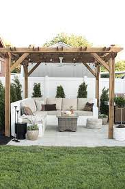 Our Backyard Reveal Get The Look Room For Tuesday Outdoor Gardens Design Backyard Backyard Gazebo