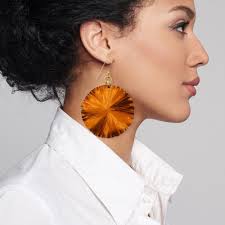 Clearance large orange earrings New Arrivals