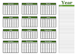 Free Yearly Blank Calendar Template Printable Blank Yearly