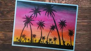 Menggambar pemandaangan muara sungai untuk pemula. Cara Menggambar Pemandangan Pagi Hari Pohon Kelapa Gambar Menggunaka Cara Menggambar Pemandangan Gambar