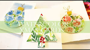 San francisco bay area patty bennett, independent stampin' up! How To Make Easy Watercolor Christmas Cards Christmas Crafts Tutorial Diy Christmas Youtube