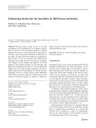 PDF) Enhancing tit-for-tat for incentive in BitTorrent networks