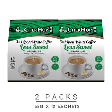 Menggunakan gula asli bukan pemanis. 3 In 1 Ipoh White Coffee Less Sweet Bundle Of 2 Chek Hup Ipoh White Coffee