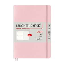 Leuchtturm1917 Weekly Planner Notebook 2021 Softcover Medium Powder Cult Pens