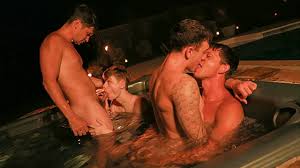 Late Night Hot Tub Fuckfest with Finn August, Ethan Adams, Colby Chambers  and Mickey Knox