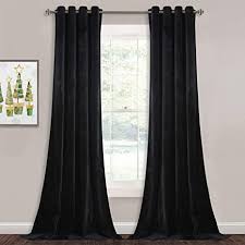 Our cheap 108 inch drop curtains are all high quality, but with very budget minded prices. Amazon Com Stangh Black Velvet Curtains 108 Inches Blackout Soft Luxury Velvet Panel Drapes For Bedroom Window Treatment Thermal Insulated Grommet Draperies 52 X 108 Inches 2 Panels Kitchen Dining