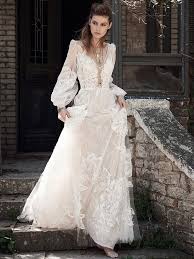 See Costarellos Wedding Dresses From Bridal Fashion Week Wedding Dresses Bohemian Wedding Dress A Line Bridal Gowns