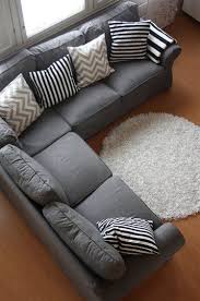 Grey Couch With Cool Pillows Could Also Add Some Accent Color Pillows In 2020 Living Room Grey Home Decor Grey Couches