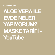 Aloe Vera Ile Evde Neler Yapiyorum Maske Tarifi Youtube Aloe Vera Aloe