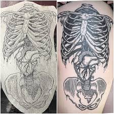 The rib cage surrounds the lungs and the heart, serving as an important means of bony protection for these vital organs. Feel It In Your Bones 10 Cool Rib Cage Tattoos Tattoodo