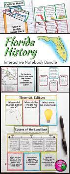 Florida History Interactive Notebook Social Studies Bundle 4th Grade Interactive Notebooks Social Studies History Interactive Notebook 4th Grade Social Studies