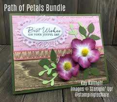 1 making a basic birthday card. How To Make Cards With Path Of Petals Bundle And Perennial Birthday Stamping To Share