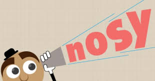 Nosy Sifat Baskasinin Isine Burnunu Sokan Merakli Okunusu No Zi Ornek Cumle Our Nosy Neighbor Listened To Our Conversation While She Was Pretending To