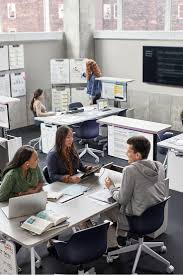 Verb Active Media Table With Hidden Monitor Lift Steelcase Steelcase Higher Education Design Media Table