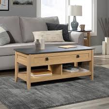 Get 5% in rewards with club o! Wooden Home Source Coffee Table With Lift Up Top Storage Area And Magazine Shelf Oak Grey Tables Home Kitchen Cate Org