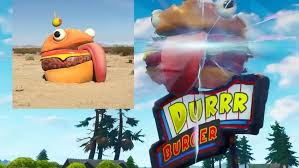 Durr burger is a landmark location, so you'll need to know exactly where this restaurant is on the map to complete this challenge. Fortnite S Missing Durr Burger Sign Found In Us Desert