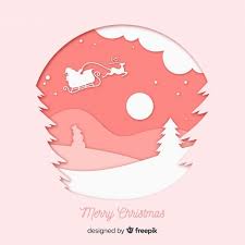 Download Lovely Christmas Background With Paper Style For Free Paper Cutout Art Paper Artwork Paper Illustration