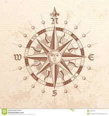 A compass rose, sometimes called a wind rose or rose of the winds, is a figure on a compass, map, nautical chart, or monument used to display the orientation of the cardinal directions (north, east, south, and west) and their intermediate points. Vintage Nautical Charts Compass Rose Google Search Vintage Compass Compass Art Nautical Compass Tattoo