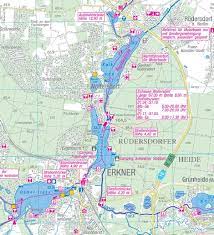 Hauptstrecken der bundeswasserstraßen in deutschland. Wsa Spree Havel Rudersdorfer Gewasser Rug Karte