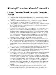 Baca dan fahami kehendak soalansebuah kotak mempunyai 200 biji guli. 10 Strategi Pemecahan Masalah Matematikammmmmmmmmmmmmmmmmmmmmmmm