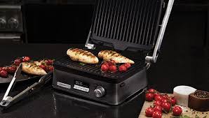 Grill Meats And Vegetables To Perfection Indoors With The Calphalon Even Sear Multi Grill The Embedded Heating Element Ribs On Grill Cooking Food Experiences