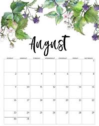 August 2020 Calendar Printable Black And White Cute August 2020 Calendar Smart Trip Planner Free Printable Calendar Template In 2020 Monthly Calendar Printable Print Calendar August Calendar