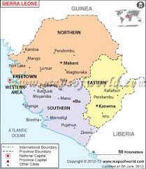 Map Of Sierra Leone Showing Districts Google Search Map Sierra Leone Freetown