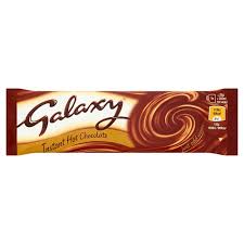 It takes you by surprise at first, but keeps you warm for a long time. books to keep me happy and hot chocolate to keep me warm. Galaxy Instant Hot Chocolate Sachet
